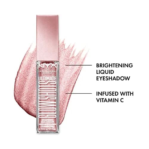 NYX PROFESSIONAL MAKEUP Ultimate Glow Shots Liquid Eyeshadow Grapefruit Glow 7.39ml (0.25 Fl Oz) | Shimmer with Vitamin C thumbnail 2