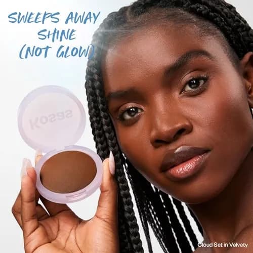 Kosas Cloud Set Baked Setting Powder, Velvety (Sheer Deep) 0.3 Ounce (8.5g) | Blurs Pores & Controls Shine thumbnail 3