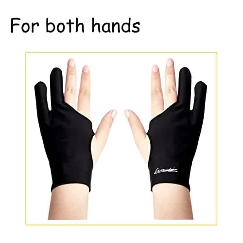 WooKoudai 2-Pack Digital Drawing Glove for Tablets & iPads, Small Size | Smudge Guard for Artists thumbnail 3