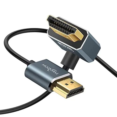 Twozoh HDMI Cable 3.3FT Downward Angled 90° | 4K@60Hz Support, Ultra Thin & Slim thumbnail 1