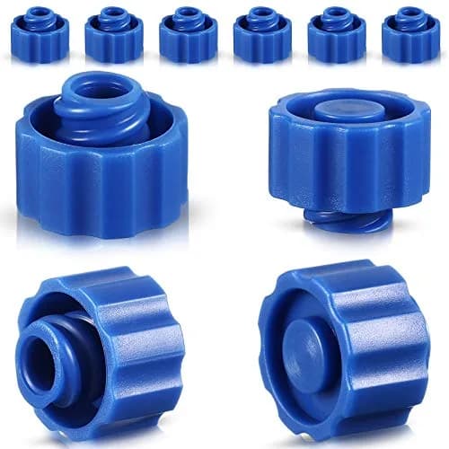 Tenare Syringe Tip Caps No Needle, Blue | 300 Pieces, Reusable, Snug Fit, Leak-Proof thumbnail 1