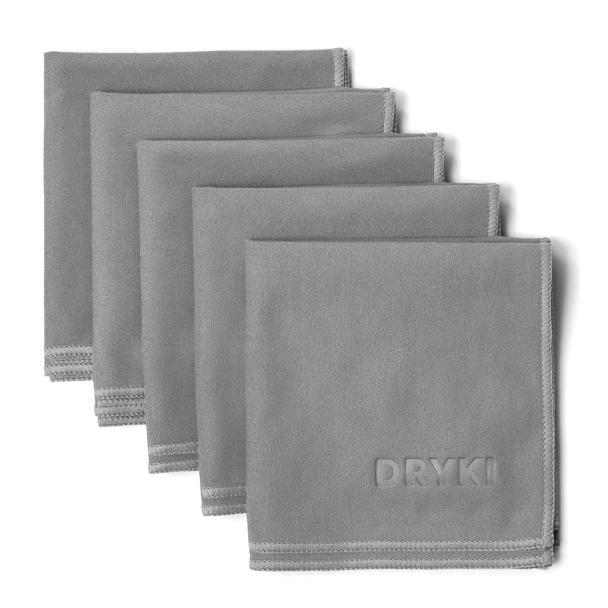 DRYKI Pocket-Sized Sweat Towels 25cm x 25cm (10" x 10") | Absorbs 7x More, Dries 10x Faster - main product image