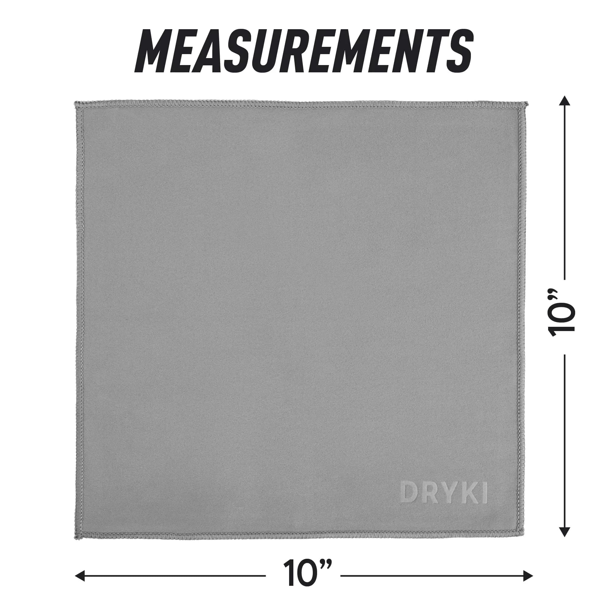 DRYKI Pocket-Sized Sweat Towels 25cm x 25cm (10" x 10") | Absorbs 7x More, Dries 10x Faster - view 9