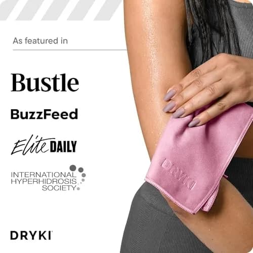 DRYKI Microfiber Sweat Towels 25cm x 25cm (10" x 10") | Quick Dry, Super Absorbent, Odor-Resistant thumbnail 6