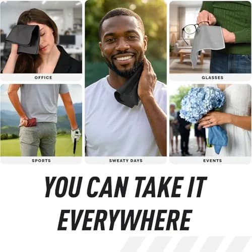 DRYKI Microfiber Sweat Towels 25cm x 25cm (10" x 10") | Quick Dry, Super Absorbent, Odor-Resistant thumbnail 7