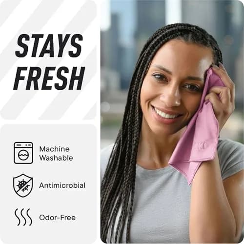 DRYKI Microfiber Sweat Towels 25cm x 25cm (10" x 10") | Quick Dry, Super Absorbent, Odor-Resistant thumbnail 8