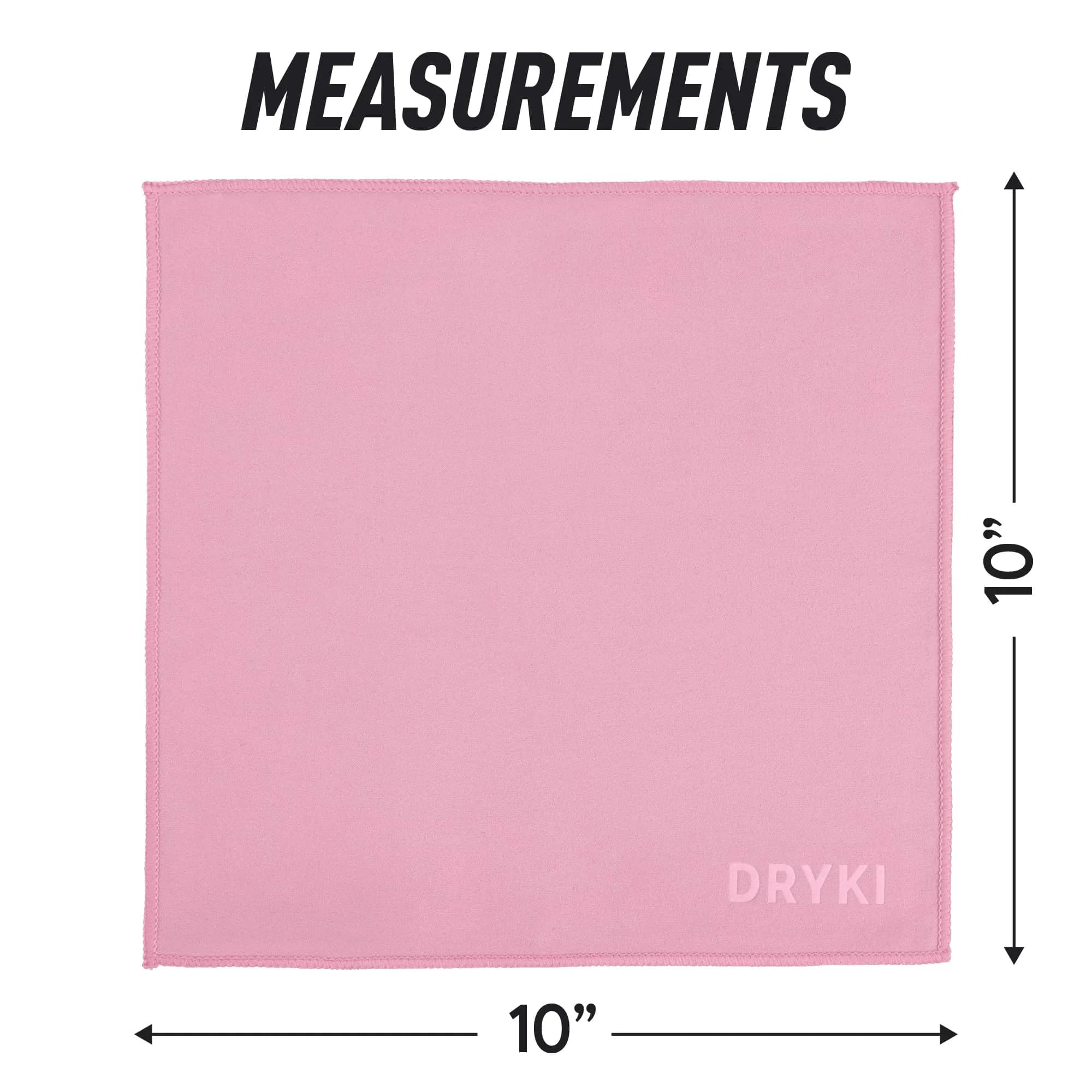 DRYKI Microfiber Sweat Towels 25cm x 25cm (10" x 10") | Quick Dry, Super Absorbent, Odor-Resistant - view 9