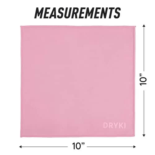 DRYKI Microfiber Sweat Towels 25cm x 25cm (10" x 10") | Quick Dry, Super Absorbent, Odor-Resistant thumbnail 9