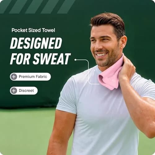 DRYKI Microfiber Sweat Towels 25cm x 25cm (10" x 10") | Quick Dry, Super Absorbent, Odor-Resistant thumbnail 2