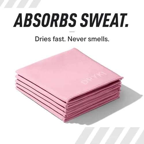 DRYKI Microfiber Sweat Towels 25cm x 25cm (10" x 10") | Quick Dry, Super Absorbent, Odor-Resistant thumbnail 3