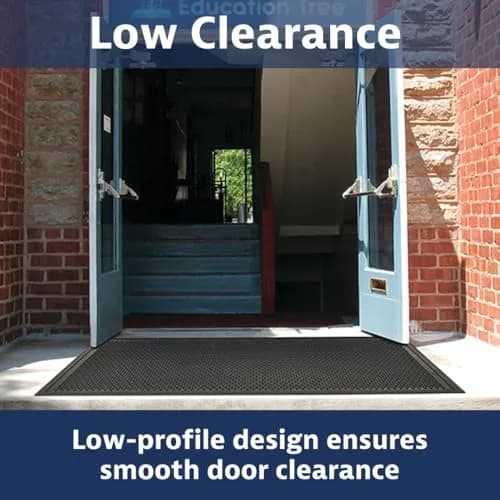 Notrax Soil Guard™ Rubber Scraper Entrance Mat 4' x 6' | Heavy-Duty Weatherproof Rubber Mat thumbnail 3