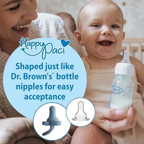 Dr. Brown's HappyPaci Silicone Pacifier 3-Pack | Soft, Safe, and Easy to Clean thumbnail 3