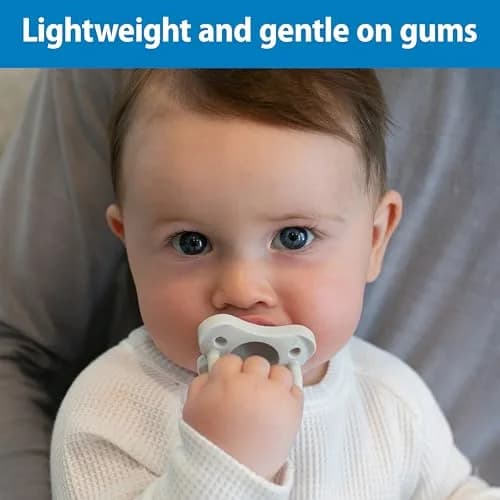 Dr. Brown's HappyPaci Silicone Baby Pacifier 0-6m | BPA-Free, Contoured Shield for Comfort thumbnail 5