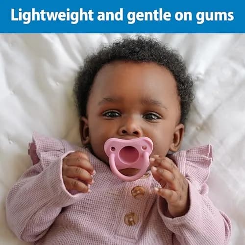 Dr. Brown's HappyPaci Silicone Baby Pacifier 0-6m | BPA-Free, Contoured Shield, 3-Pack thumbnail 4