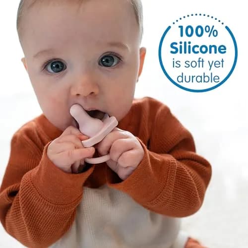 Dr. Brown's HappyPaci Silicone Baby Pacifier 0-6m | BPA-Free, Contoured Shield, 3-Pack thumbnail 6