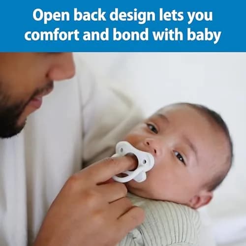 Dr. Brown's HappyPaci Silicone Baby Pacifier 0-6m | BPA-Free, Contoured Shield, 3-Pack thumbnail 7