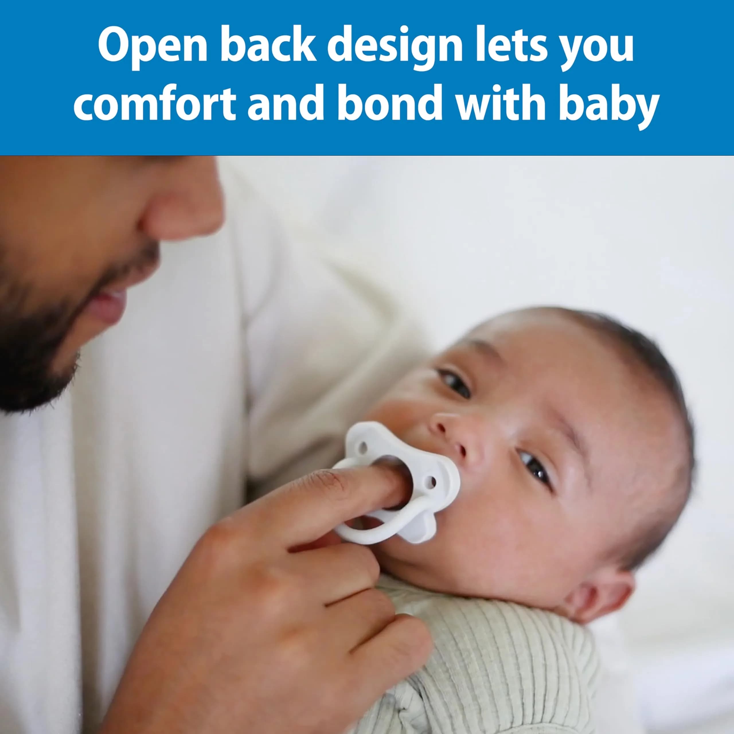 Dr. Brown's HappyPaci Silicone Baby Pacifier 0-6m | BPA-Free, Contoured Shield, 3-Pack - view 7