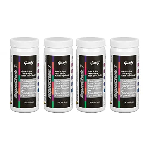 AquaChek Pro Silver Swimming Pool Test Strips 4-Pack | 7-Parameter Water Testing thumbnail 1