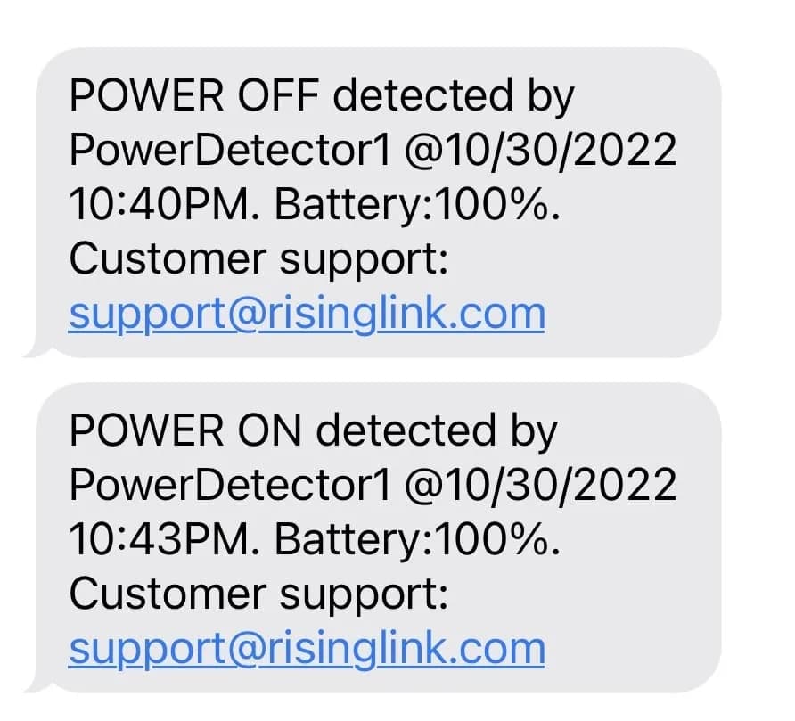 Risinglink WiFi Power Outage Alarm Detector 24/7 | US-Engineered Power Failure & Restoration Alerts thumbnail 7