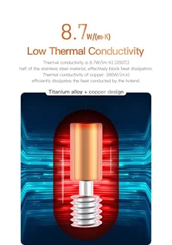 POLISI3D Sprite Extruder Pro Upgrade Bimetal Heatbreak 6mm OD | High Temp 500C Copper Titanium Alloy Throat Tube thumbnail 6