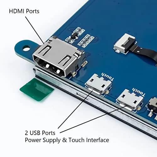 Hosyond 7 Inch IPS LCD Touch Screen Monitor 1024x600 (18cm) | 5-Point Capacitive Touch, HDMI Input, 16:9 Aspect Ratio thumbnail 9