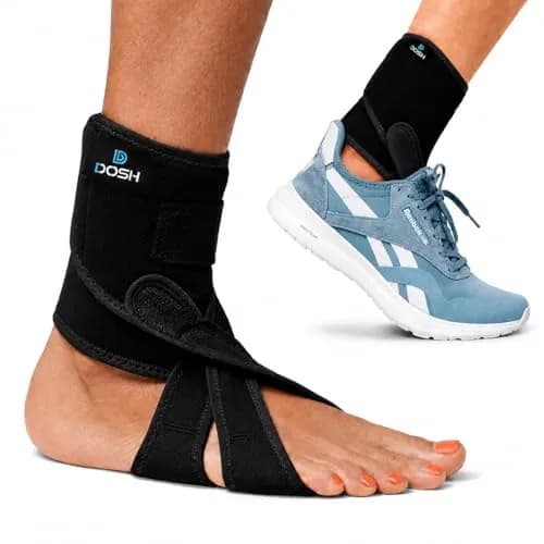 Dosh Right AFO Foot Drop Brace for Walking - Soft Ankle Foot Orthosis 10.16 cm (4 Inches) Length | FDA Approved Consumer Device thumbnail 1
