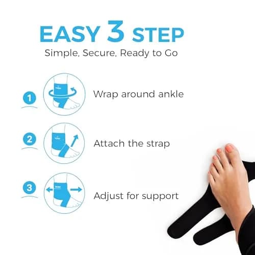 Dosh Right AFO Foot Drop Brace for Walking - Soft Ankle Foot Orthosis 10.16 cm (4 Inches) Length | FDA Approved Consumer Device thumbnail 7
