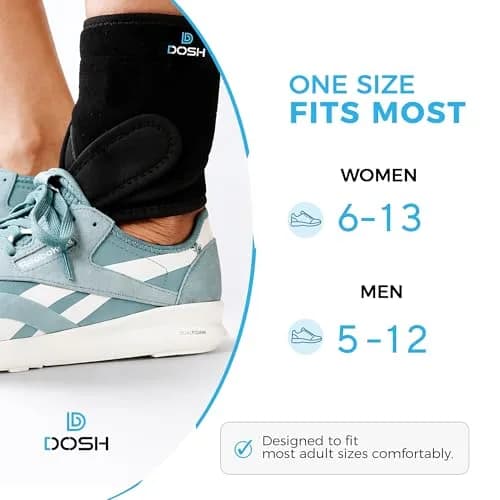 Dosh Right AFO Foot Drop Brace for Walking - Soft Ankle Foot Orthosis 10.16 cm (4 Inches) Length | FDA Approved Consumer Device thumbnail 2