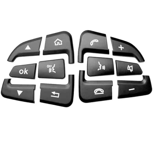 Angelguoguo Car Steering Wheel Button Switch Trim Cover Sticker Fit for Mercedes Benz W205 X253 W447 | Durable ABS, Easy DIY thumbnail 1