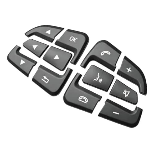 Angelguoguo Steering Wheel Button Cover for Mercedes Benz A B CLA GLA GLE CLS SLC SL Vito Class | Durable ABS Fitment thumbnail 5