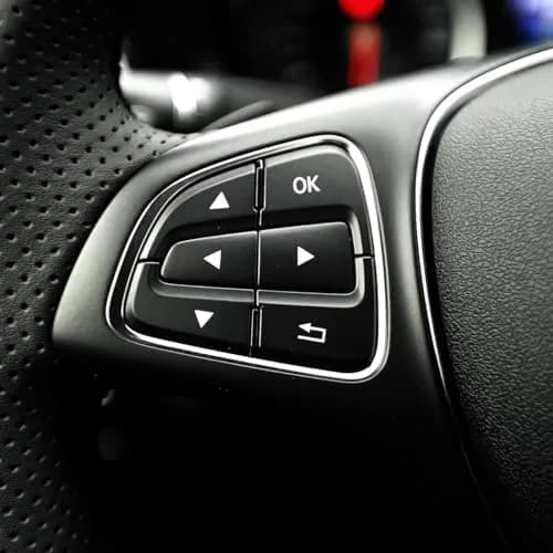 Angelguoguo Steering Wheel Button Cover for Mercedes Benz A B CLA GLA GLE CLS SLC SL Vito Class | Durable ABS Fitment thumbnail 6