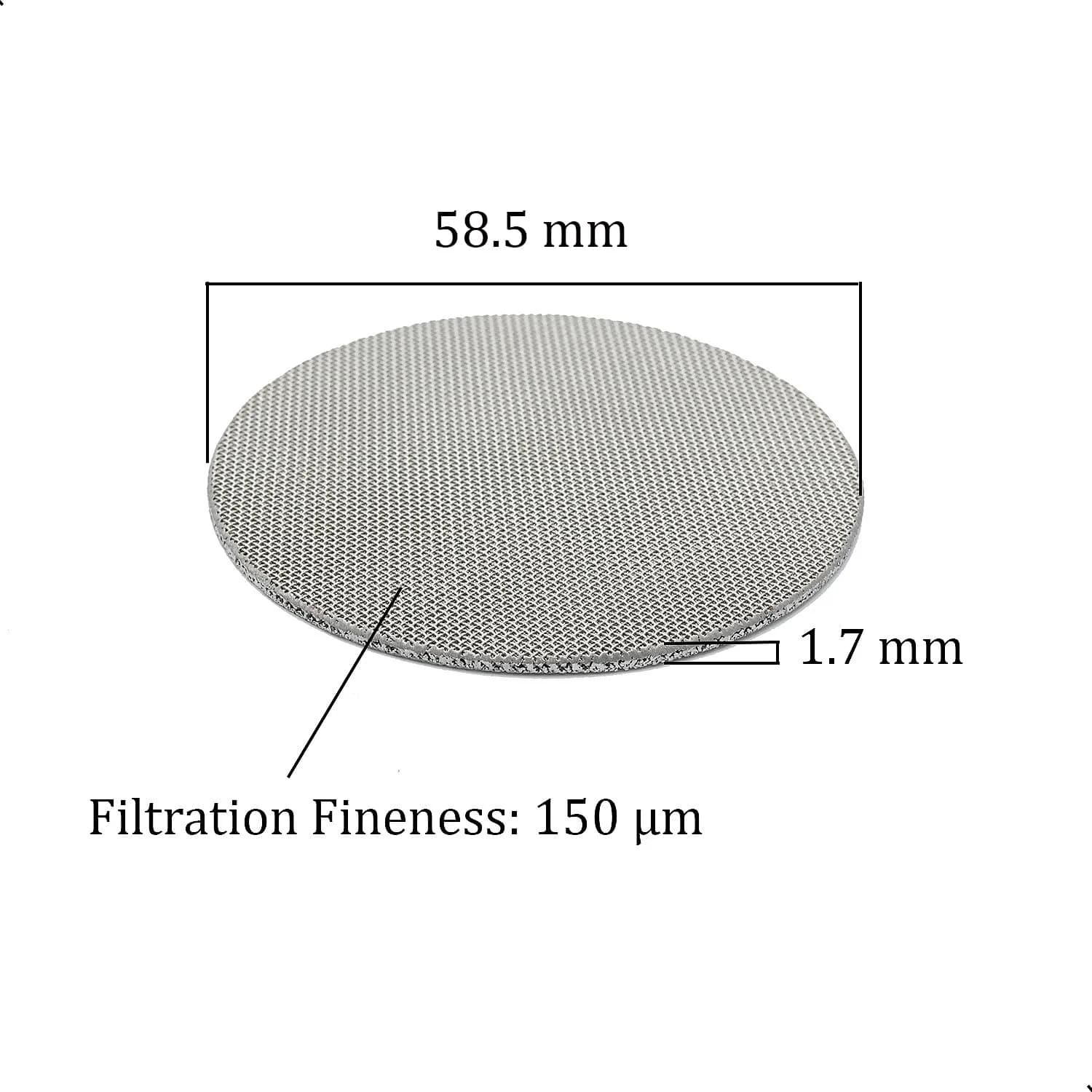 XIWENQUKU 58.5mm Espresso Puck Screen 2 Pack | 150μm Filtration for Smoother Extraction - view 2
