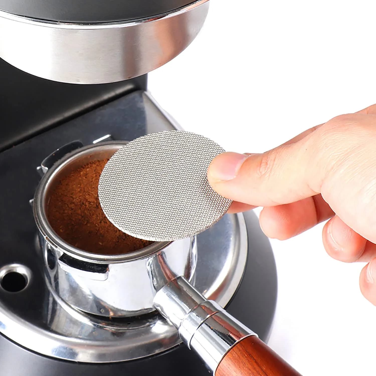 XIWENQUKU 51mm Coffee Portafilter Puck Screen 2-Pack | 100μm Stainless Steel Mesh Filter - view 6