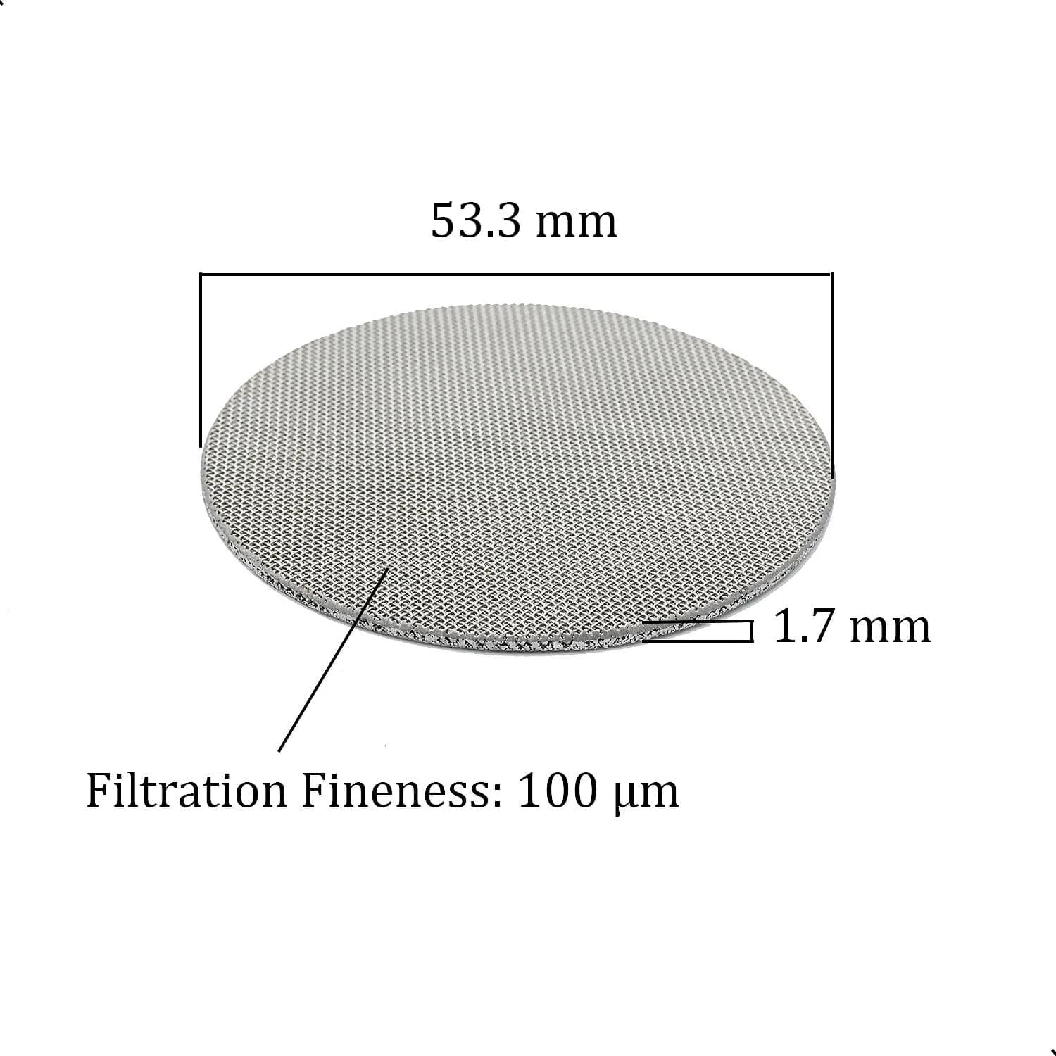 XIWENQUKU 53.3mm Coffee Portafilter Puck Screen 2-Pack | 100μm Filtration for Smoother Extraction - view 2
