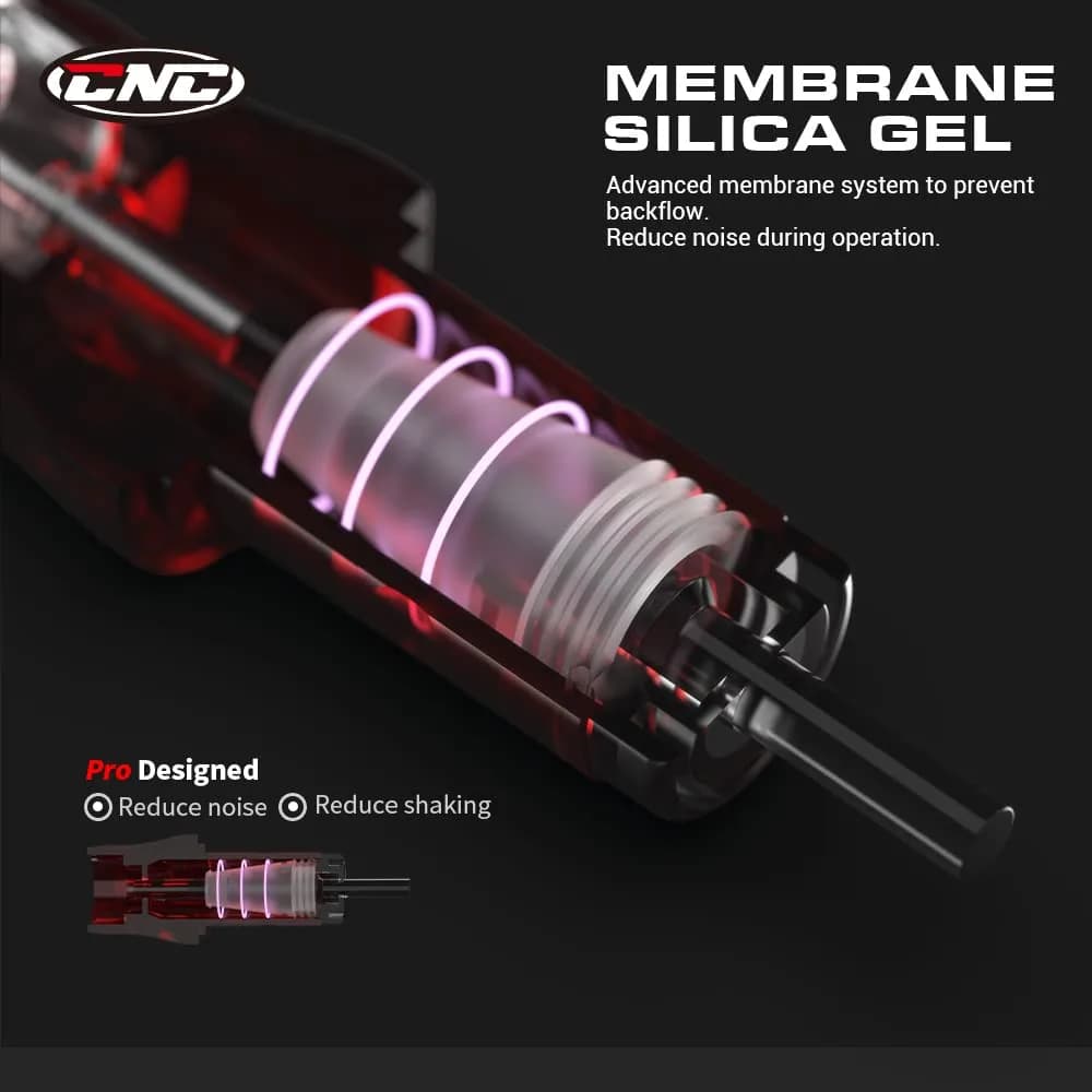 CNC 7RL Tattoo Needles Cartridge 20Pcs #12 Round Liner with Membrane | Universal Rotary Machine Fit - view 4