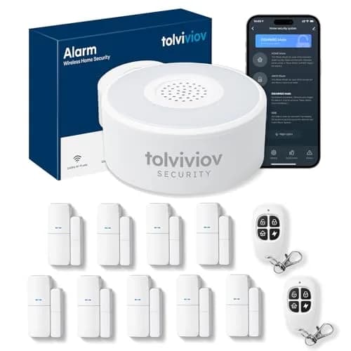 tolviviov WiFi Home Security System 12-Piece Wireless Alarm Kit with Hub | Smart Home Security System thumbnail 1