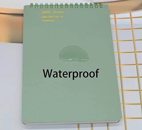 Yansanido Top Bound Spiral Notebook 4 Pack | A5 Size Thick Plastic Hardcover 7mm College Ruled Paper thumbnail 5