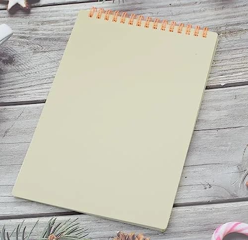 Yansanido Top Bound Spiral Notebook 4 Pack | A5 Size Thick Plastic Hardcover 7mm College Ruled Paper thumbnail 8