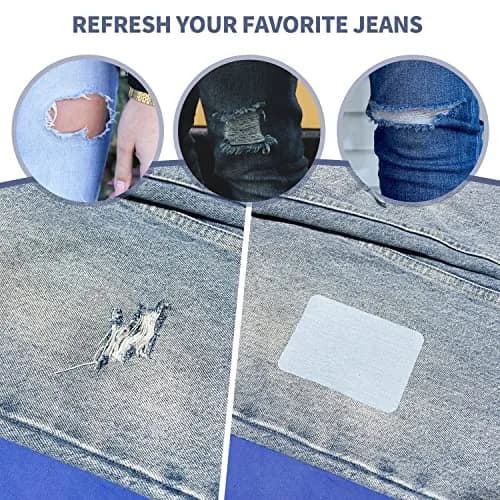 KING MOUNTAIN Denim Iron-on Repair Patch Roll (3"x60", Blue) | USA-Sourced Fabric Mending Solution thumbnail 4