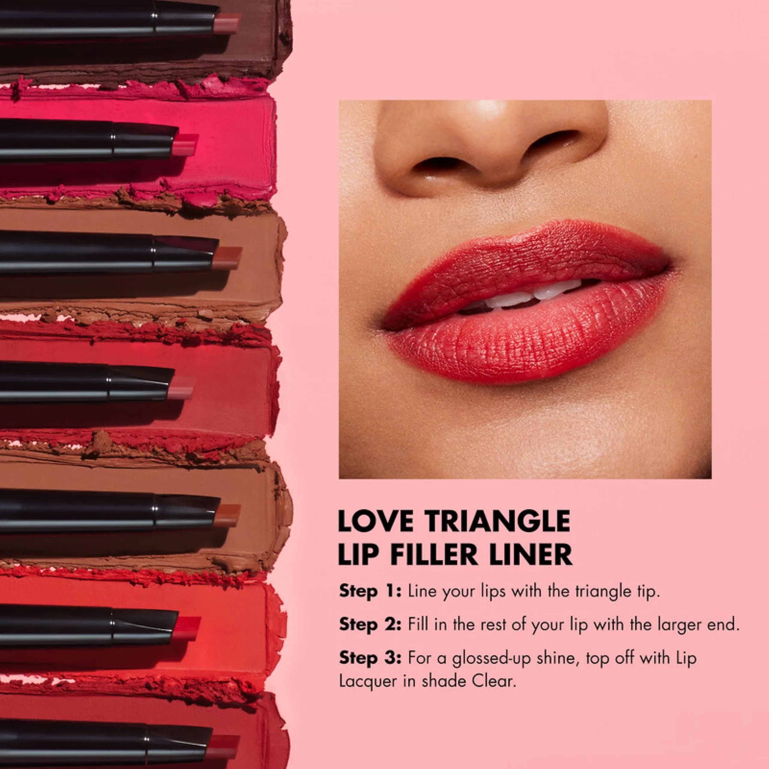 e.l.f. Love Triangle Lip Filler Liner Light Brown | Sculpt & Fill 2-in-1 Pencil - view 5