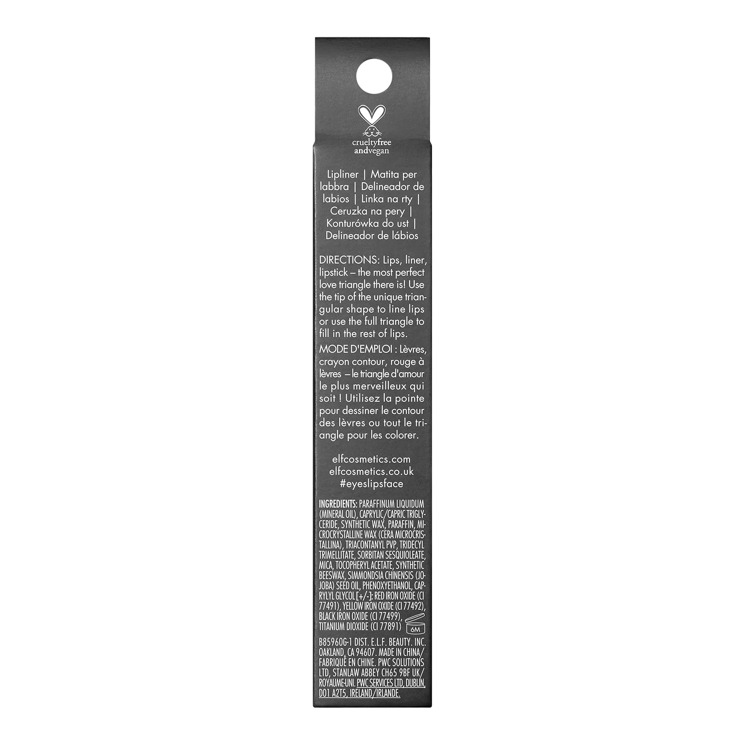 e.l.f. Love Triangle Lip Filler Liner Light Brown | Sculpt & Fill 2-in-1 Pencil - view 6