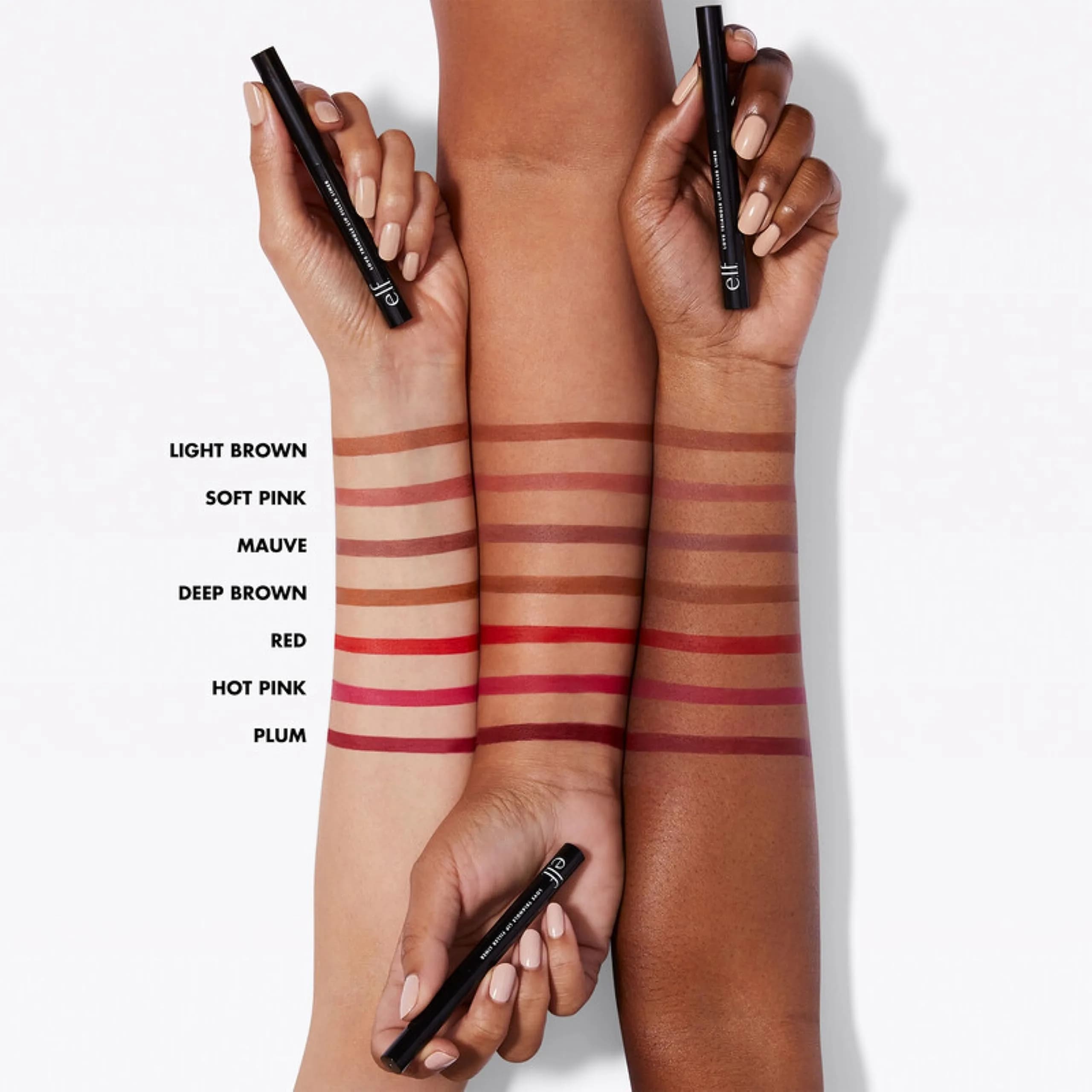 e.l.f. Love Triangle Lip Filler Liner Light Brown | Sculpt & Fill 2-in-1 Pencil - view 3