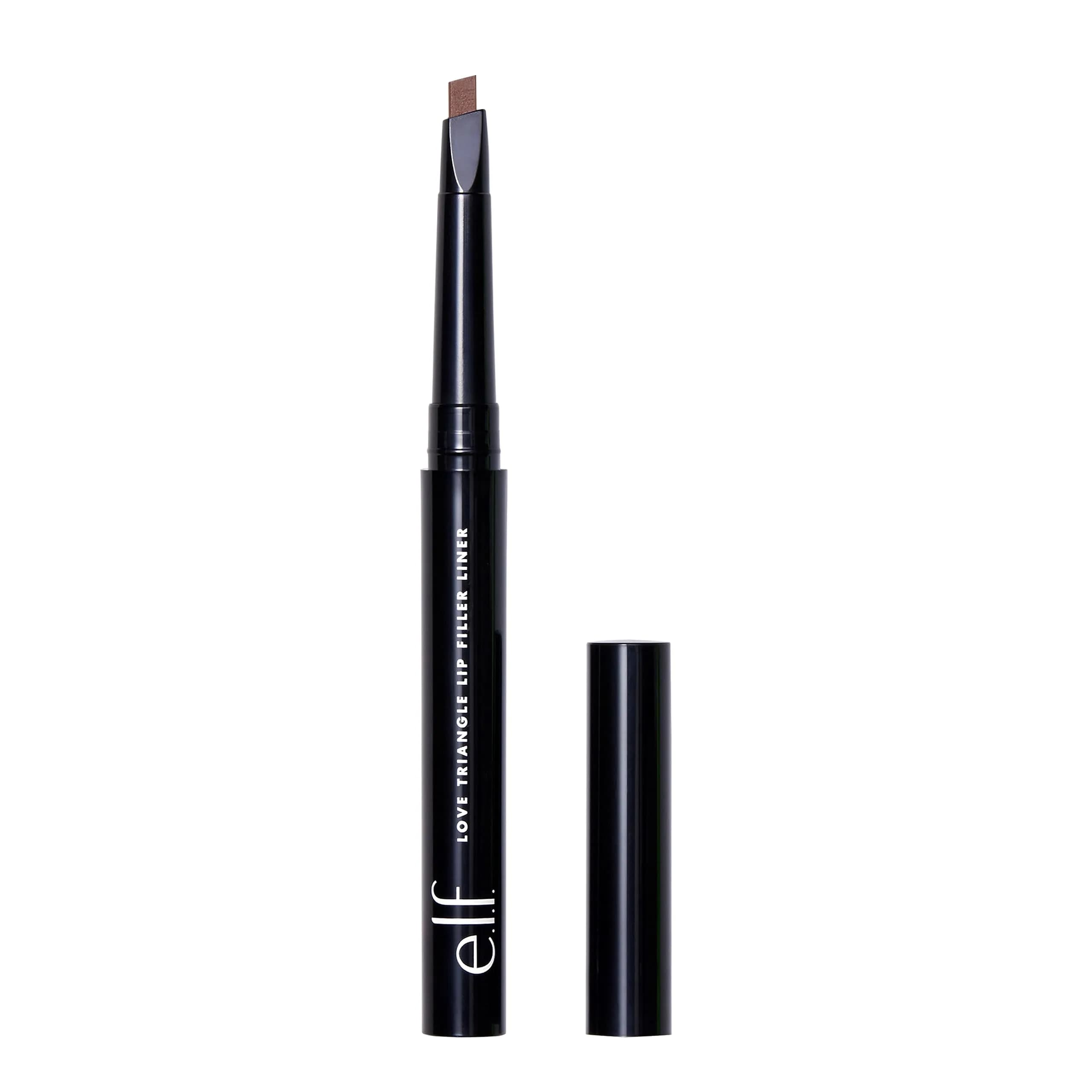 e.l.f. Love Triangle Lip Filler Liner Light Brown | Sculpt & Fill 2-in-1 Pencil — Deep Brown