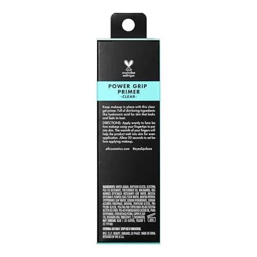 e.l.f. Power Grip Primer - Gel-Based Hydrating Face Primer 25ml (0.811 Fl Oz) for Dry, Oily & Combo Skin | Grips Makeup thumbnail 8
