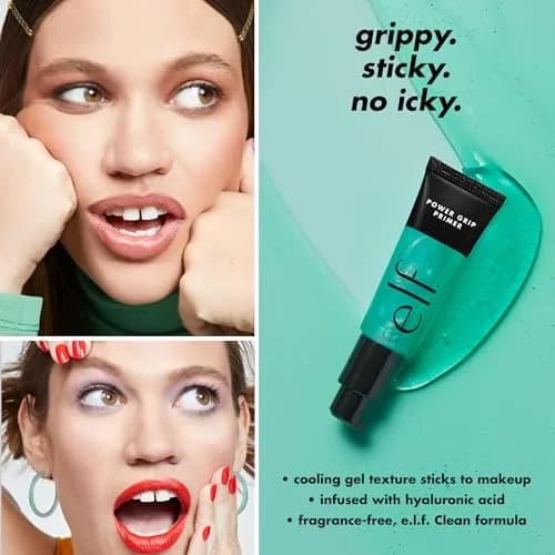e.l.f. Power Grip Primer - Gel-Based Hydrating Face Primer 25ml (0.811 Fl Oz) for Dry, Oily & Combo Skin | Grips Makeup thumbnail 3