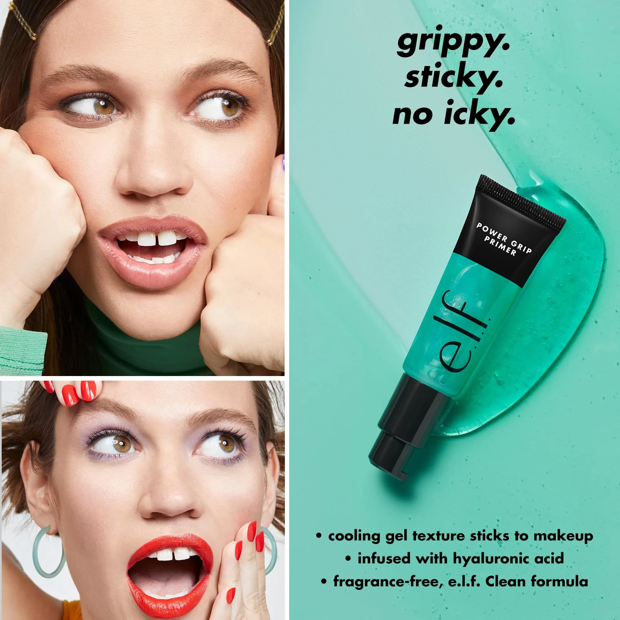 e.l.f. Power Grip Primer - Gel-Based Hydrating Face Primer 25ml (0.811 Fl Oz) for Dry, Oily & Combo Skin | Grips Makeup - view 3