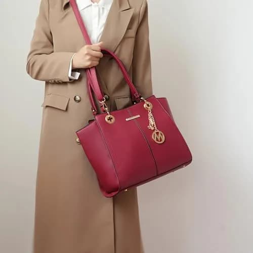J'OMOR BY MIA Vegan Leather Tote Bag with Wallet | Spacious, Stylish & Durable thumbnail 4