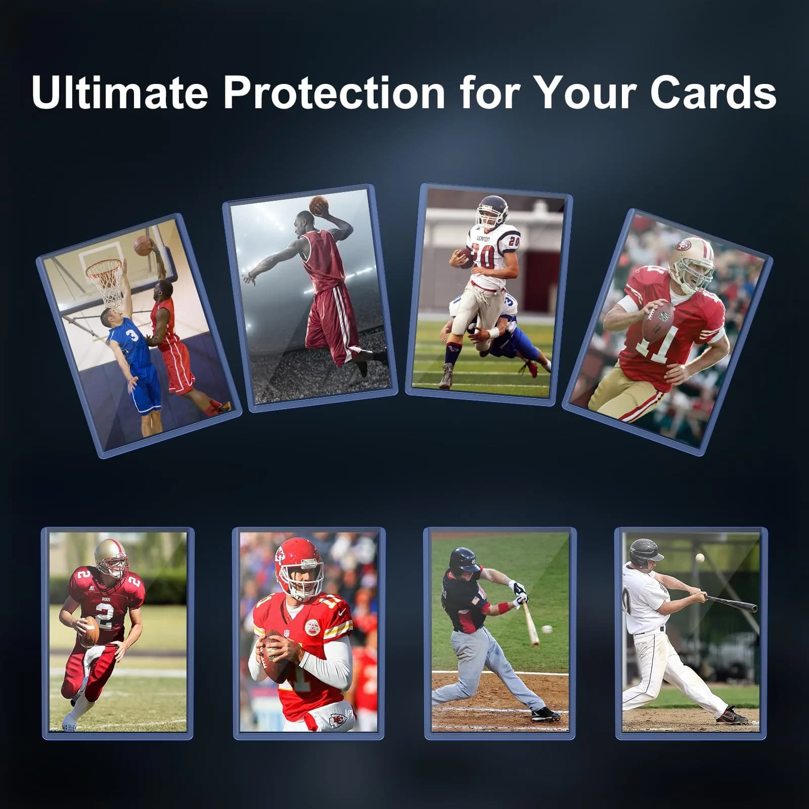 Mlikero 200 Card Sleeves Hard Plastic, 3"X4" Baseball Card Protector | Max Protection Card Sleeves - view 6