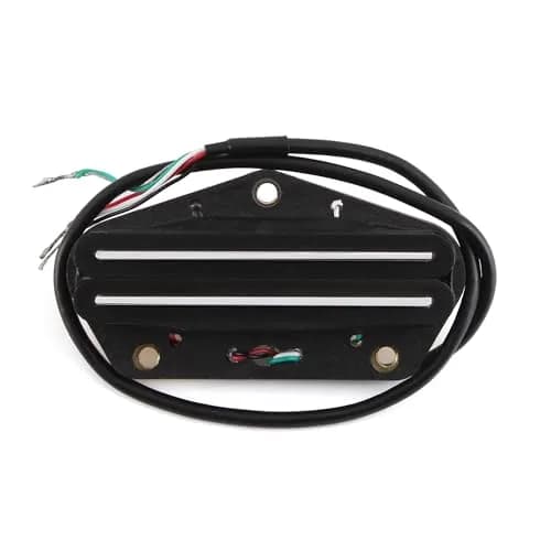 FLEOR Alnico 5 Dual Rail Humbucker Bridge Pickup 12-13K | Hot Rails for TL Style Electric Guitars thumbnail 6