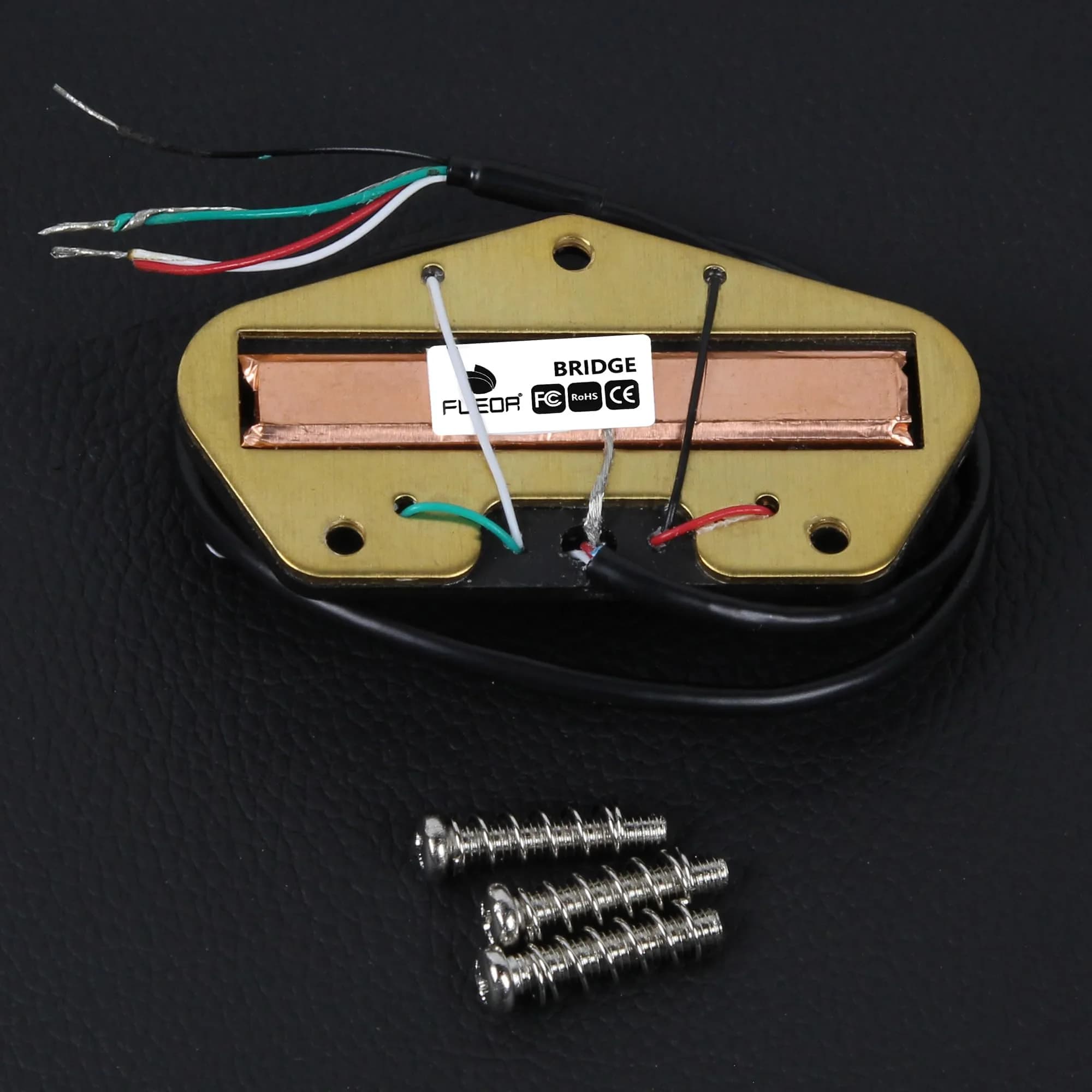 FLEOR Alnico 5 Dual Rail Humbucker Bridge Pickup 9-10K | Hot Rails for TL Style Guitars - view 5